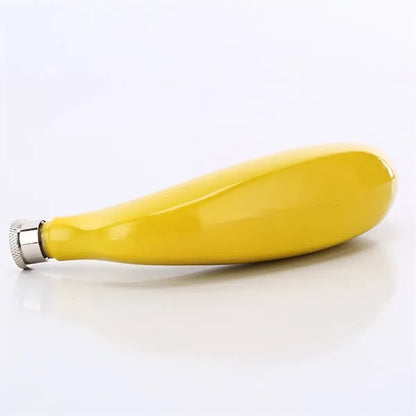 5 Ounce Banana Shaped Stainless Steel Flask