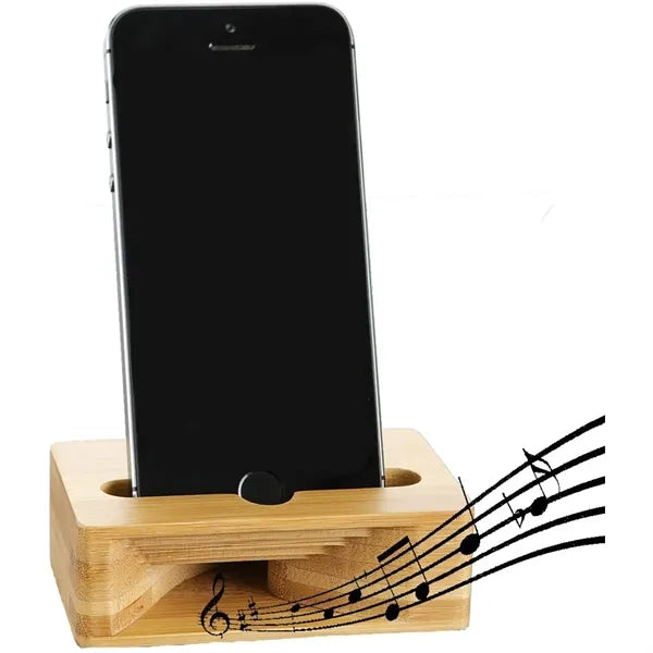Bamboo Wooden Phone Amplifier Stand