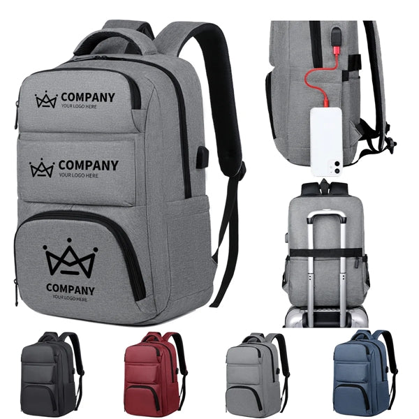 Men's USB Charging Port Large Capacity Travel Backpack