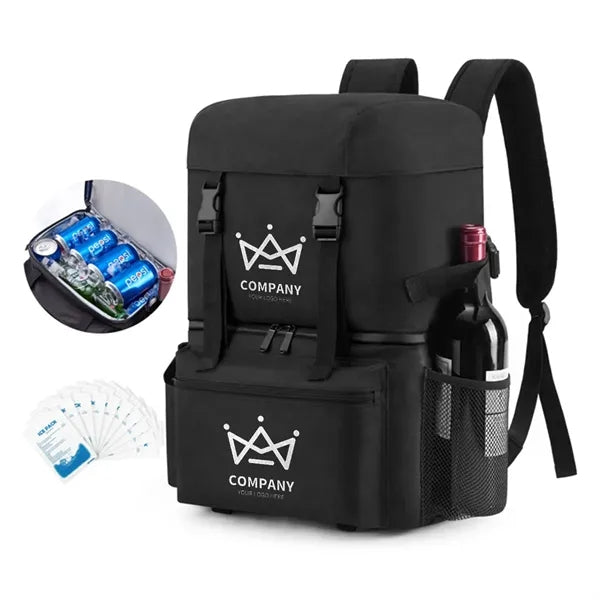 Logo Insulated Leakproof Cooler Picnic Double Layer Backpack