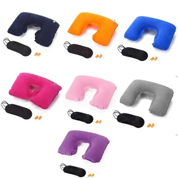 Travel Kit with Pillow/Eye Cover & Ear Plugs