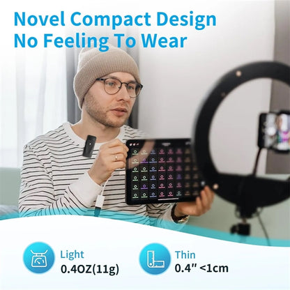 Wireless Lavalier Microphone for Phone with charging case