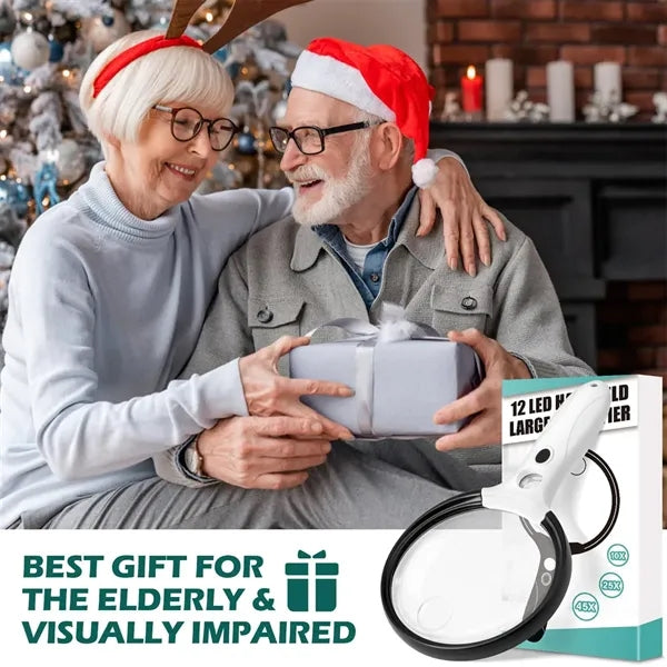Magnifying Glass with 12 LED Lights