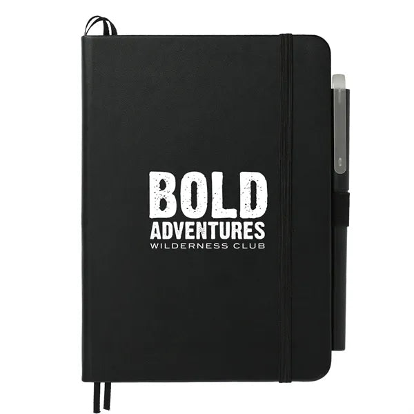 5" x 7" Recycled ing Bound Notebook w Pen