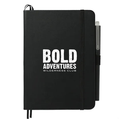 5" x 7" Recycled ing Bound Notebook w Pen