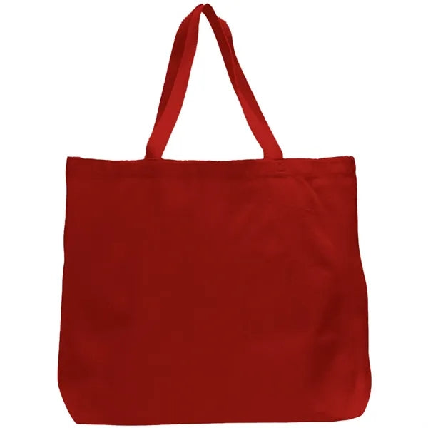 7 oz. Cotton Canvas Jumbo Grocery Tote Bag (20" X 15")