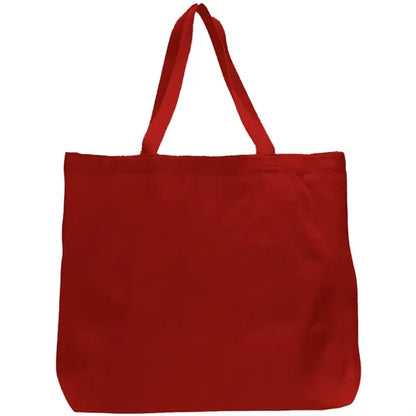7 oz. Cotton Canvas Jumbo Grocery Tote Bag (20" X 15")