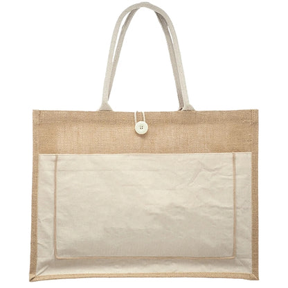 Cotton Stylish Shopping Pocket Jute Tote Bag