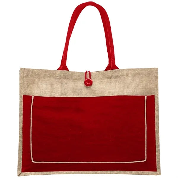 Cotton Stylish Shopping Pocket Jute Tote Bag