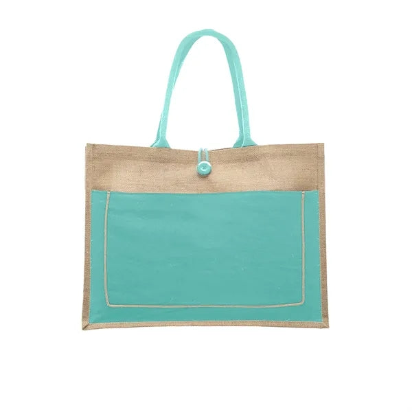 Cotton Stylish Shopping Pocket Jute Tote Bag