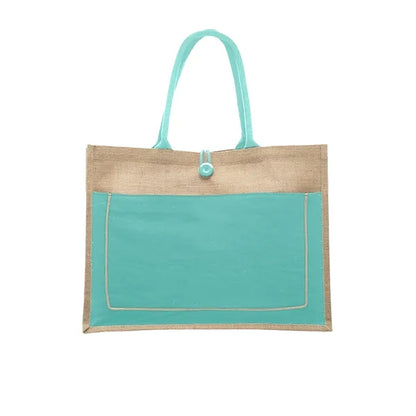 Cotton Stylish Shopping Pocket Jute Tote Bag