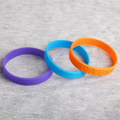 Debossed Silicone Bracelets