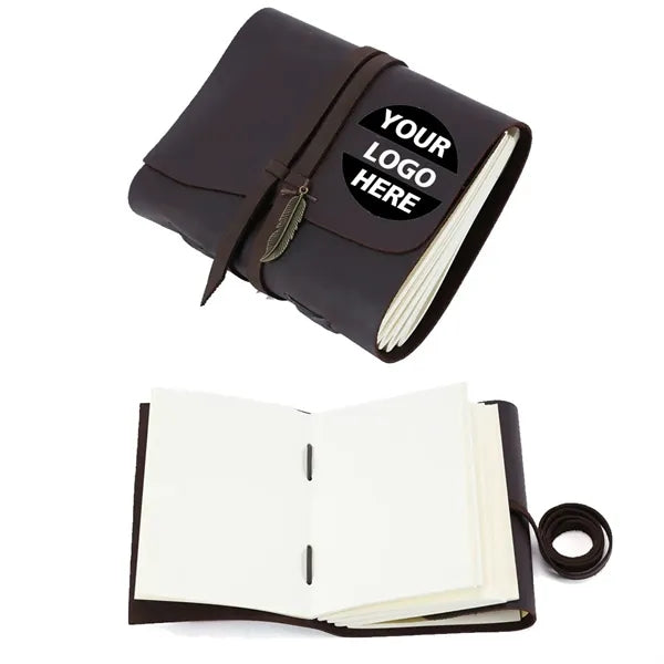 A5 Vintage Real Crazy Horse Leather Journal Notebook