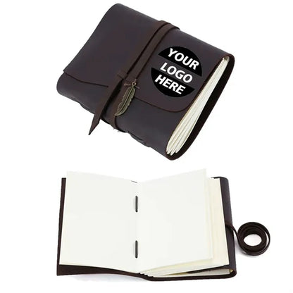A5 Vintage Real Crazy Horse Leather Journal Notebook
