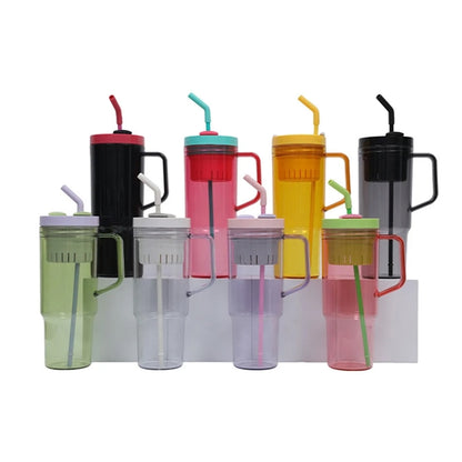 40oz Tumbler with Lid and Straw