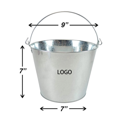 5 Quart Galvanized Iron Beer Ice Bucket
