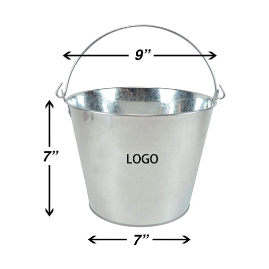 5 Quart Galvanized Iron Beer Ice Bucket