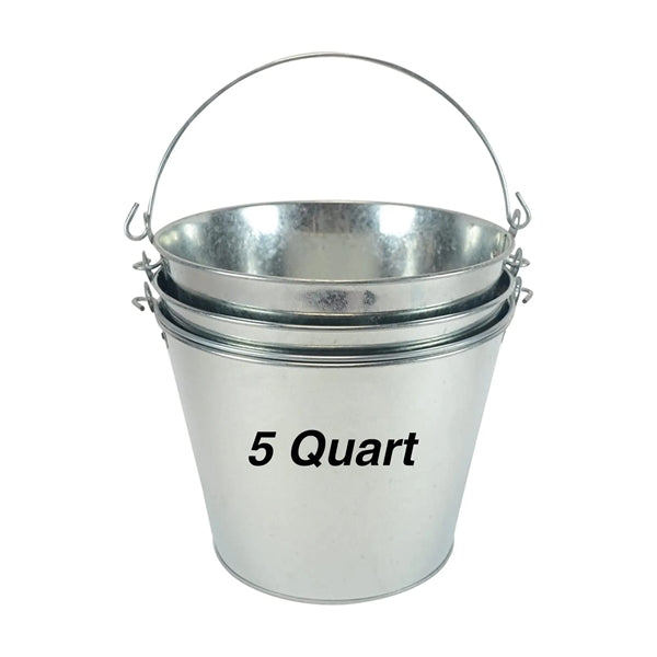 5 Quart Galvanized Iron Beer Ice Bucket