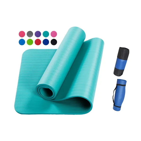 MOQ 50pcs NBR Yoga Mat With Strap Bag