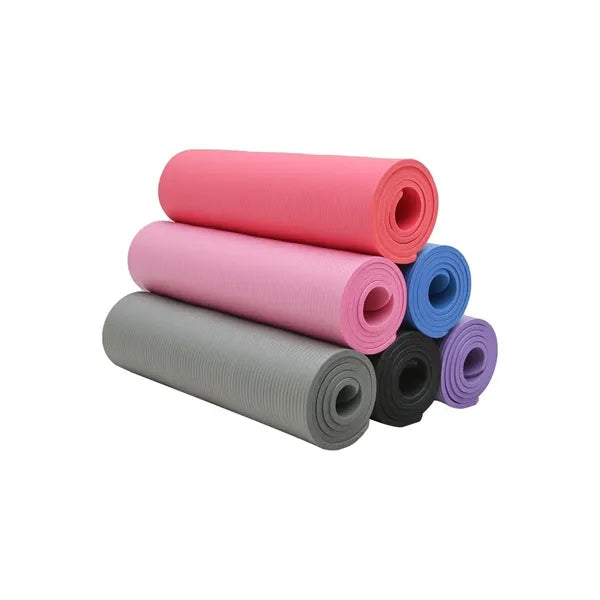 MOQ 50pcs NBR Yoga Mat With Strap Bag