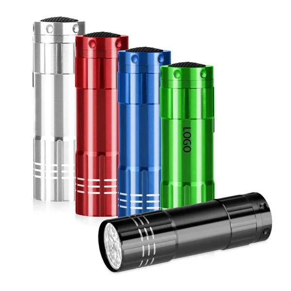 9LED Mini Aluminum Alloy Flashlight