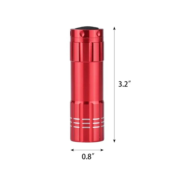 9LED Mini Aluminum Alloy Flashlight