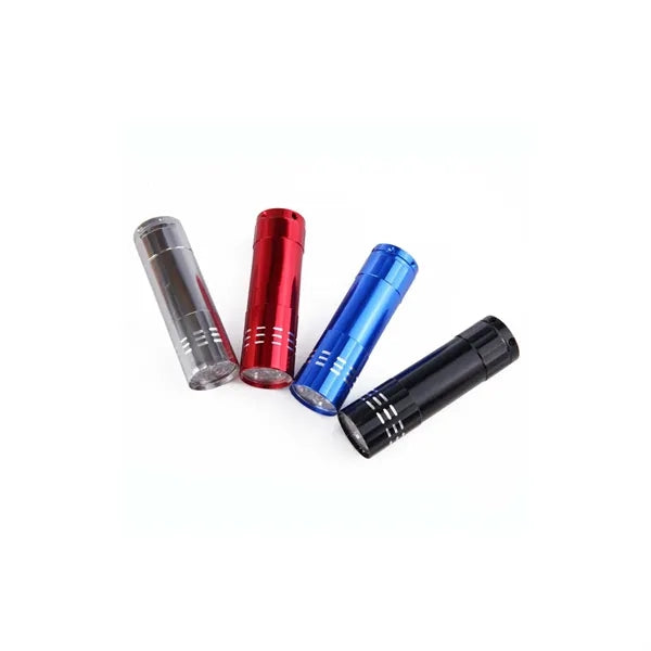 9LED Mini Aluminum Alloy Flashlight