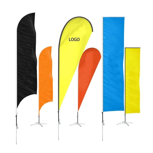 Beach Feather Flag With Base