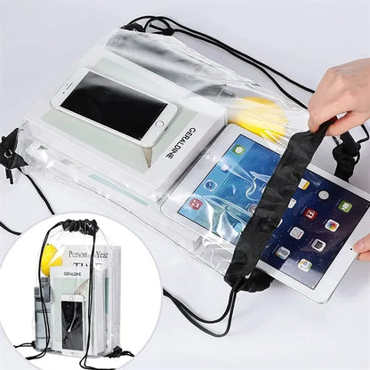 PVC Transparent Drawstring Backpack Bag