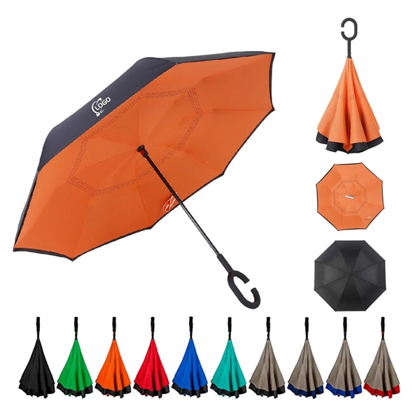 C Handle Inverted Reverse Umbrella