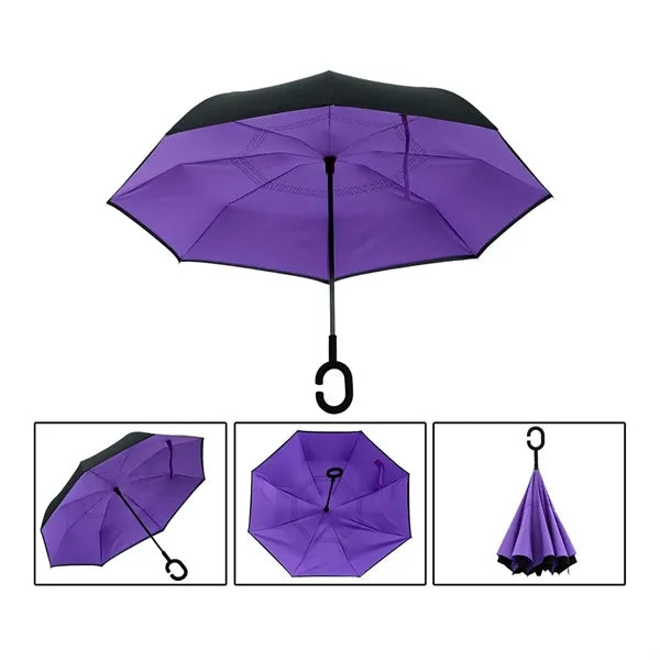 C Handle Inverted Reverse Umbrella