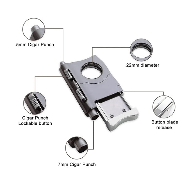 Cigar Cutter With Puncher