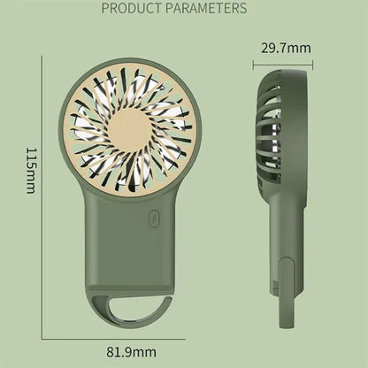 Handheld Cooling Fan Rechargeable Mini Portable