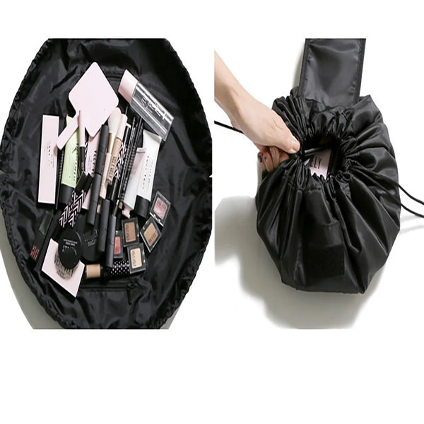 Drawstring Lazy Cosmetic Bags Large Capacity Portable