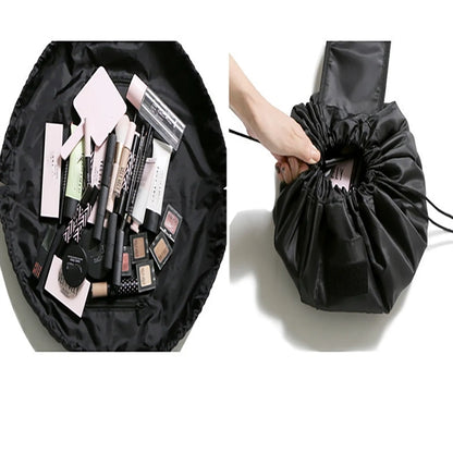 Drawstring Lazy Cosmetic Bags Large Capacity Portable