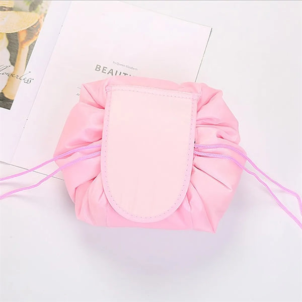 Drawstring Lazy Cosmetic Bags Large Capacity Portable