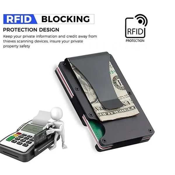 RFID Blocking Aluminium Alloy Credit Card Clip