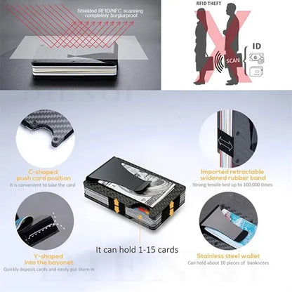 RFID Blocking Aluminium Alloy Credit Card Clip