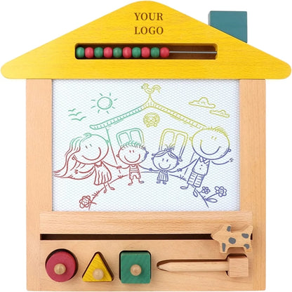 Wooden Magnetic Drawing Board Toddlers Toys