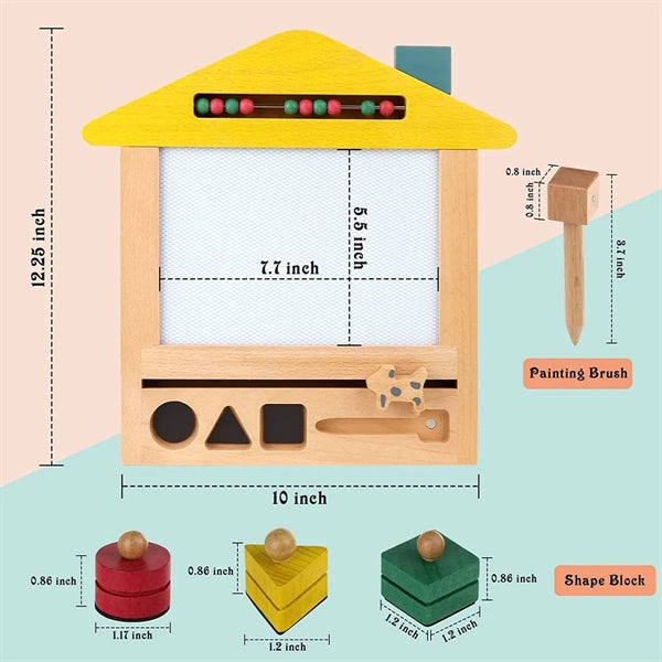Wooden Magnetic Drawing Board Toddlers Toys