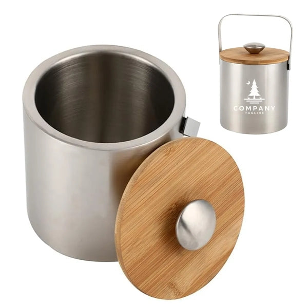 Double Wall Stainless Steel Ice Bucket