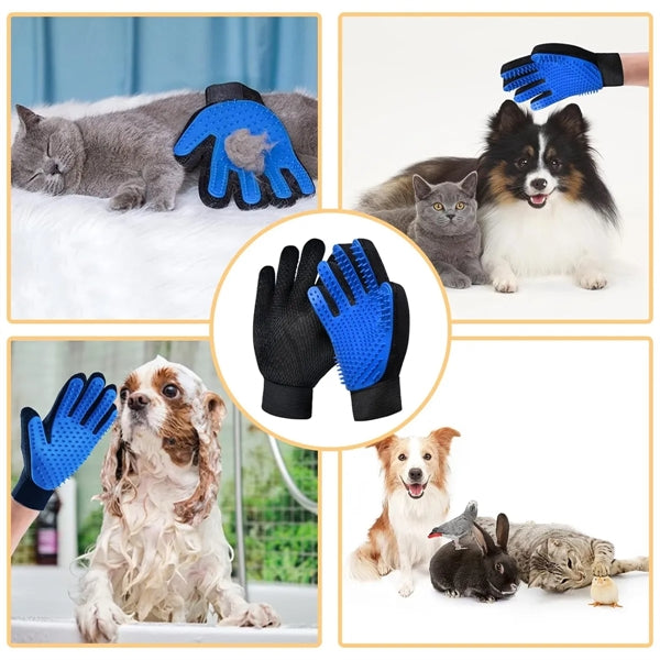 Pet Grooming Glove Hair Remover Brush
