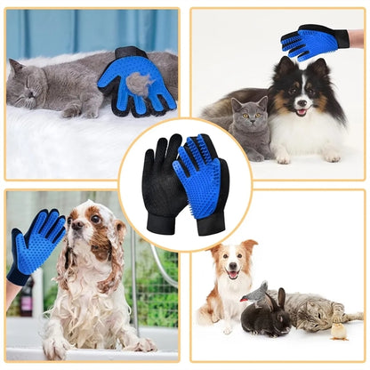 Pet Grooming Glove Hair Remover Brush
