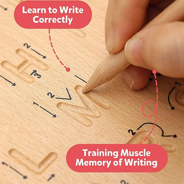 Wooden Letters Practicing Board Educational Toy