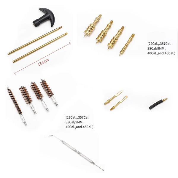 Tactical Gun Cleaning Kit Handgun Pistol Brush Tool