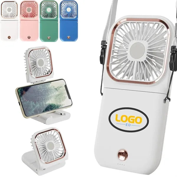 Mini Foldable Fan With Phone Holder