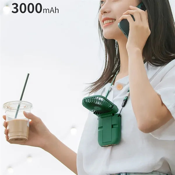 Mini Foldable Fan With Phone Holder