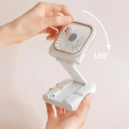 Mini Foldable Fan With Phone Holder