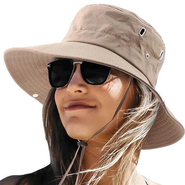 Wide Brim Sun Bucket Hat