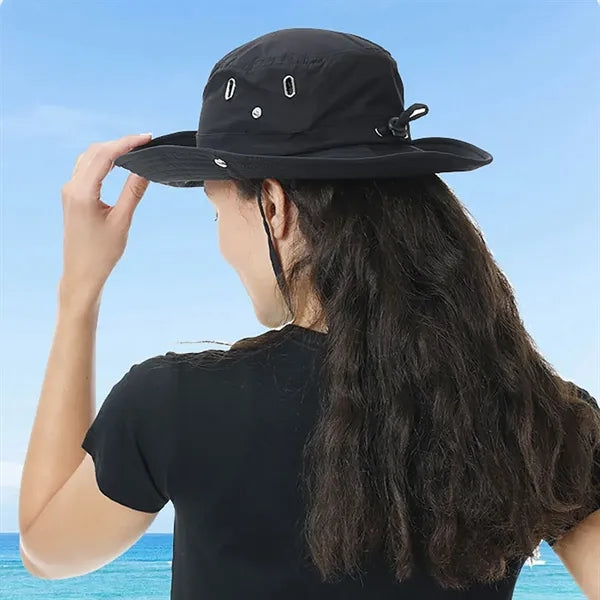 Wide Brim Sun Bucket Hat